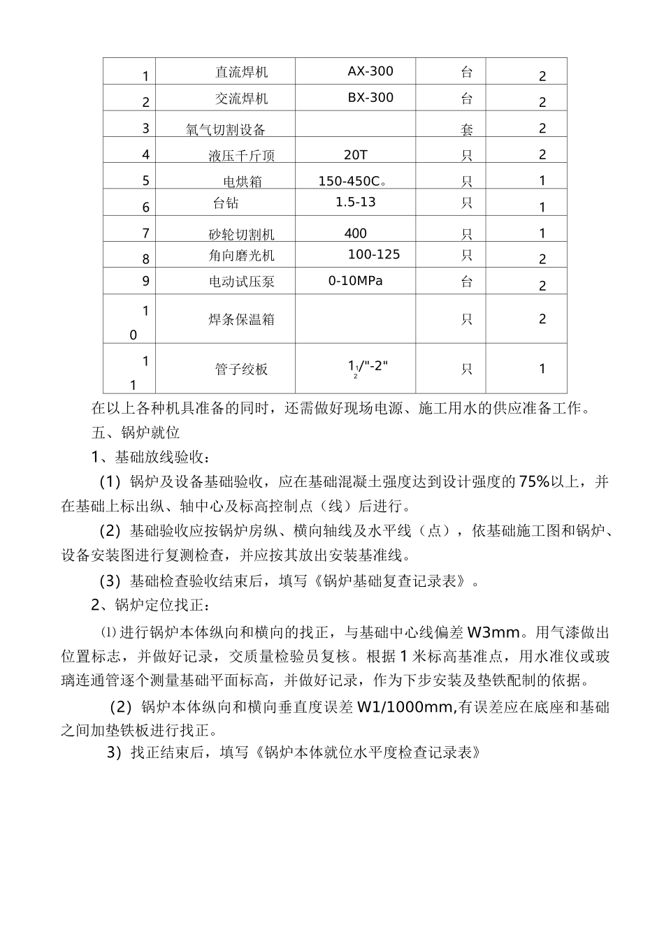 电加热锅炉安装施工组织设计_第2页
