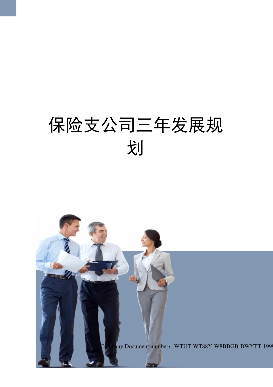 保险支公司三年发展规划_第1页