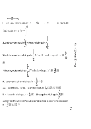 初中英语常见固定搭配汇总