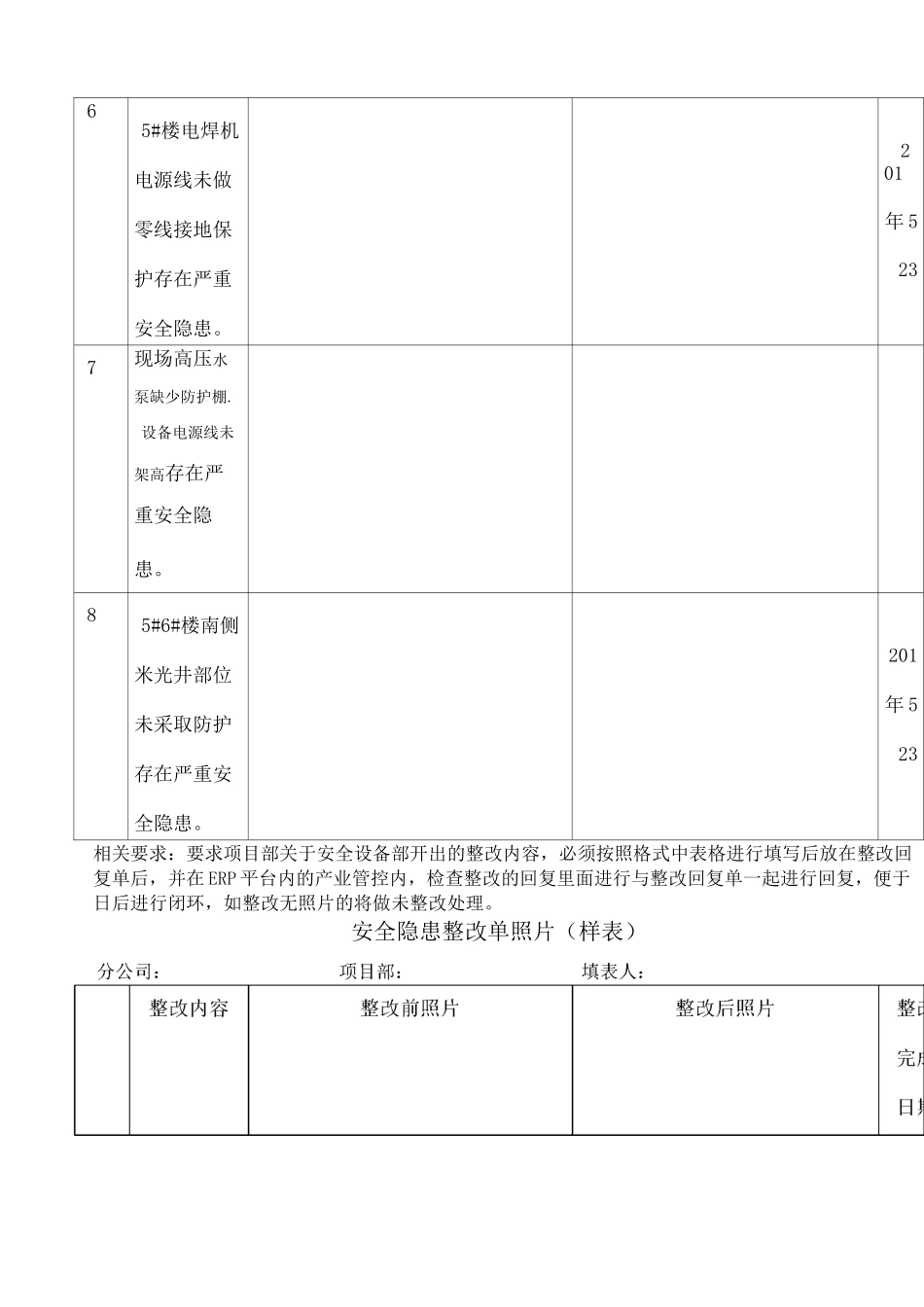 安全隐患整改回复照片格式_第3页