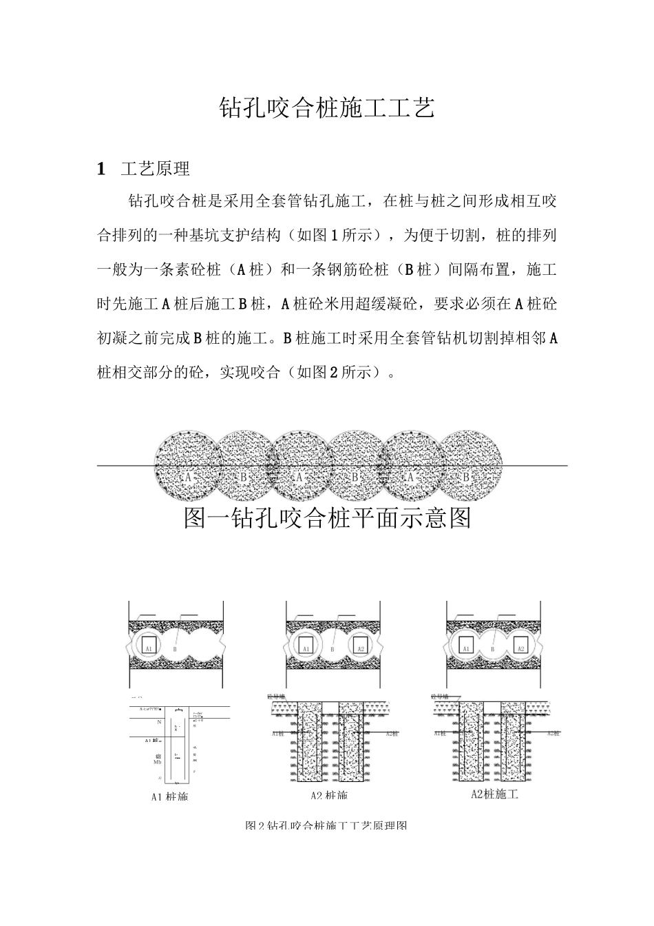 钻孔咬合桩施工工艺_第1页