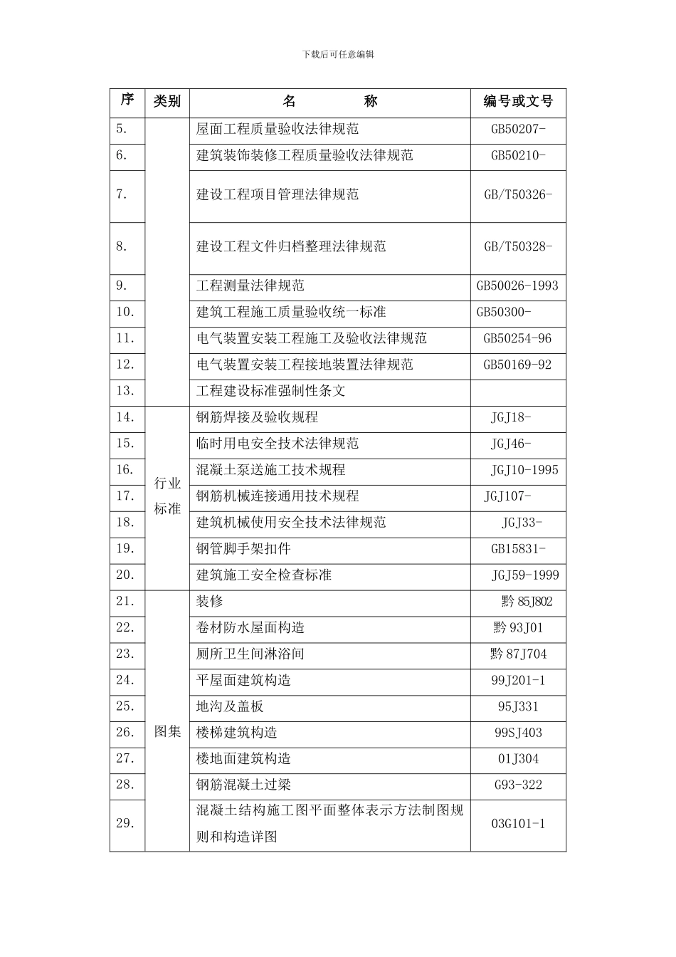 学生公寓楼砖混结构工程施工组织设计书样本_第3页