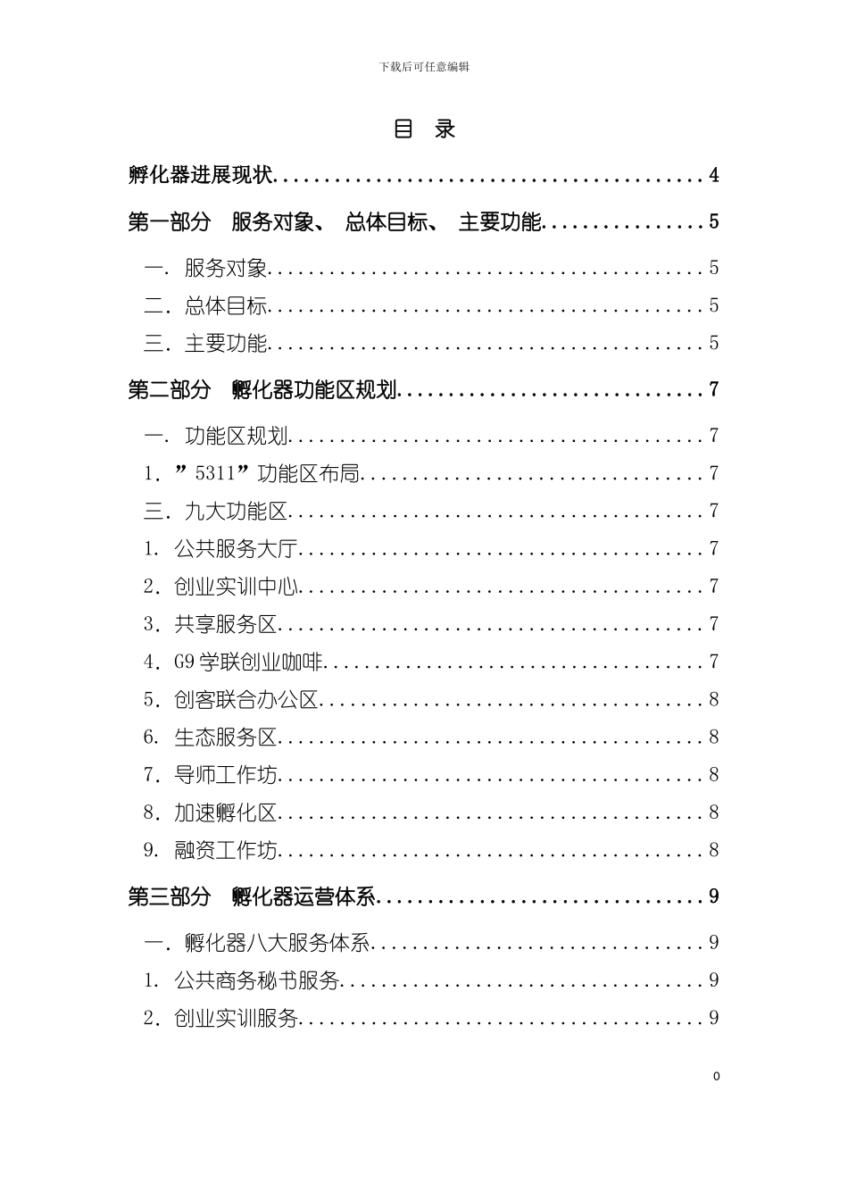 孵化服务手册模板_第3页