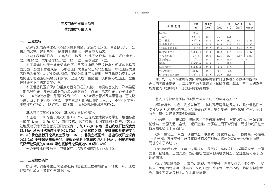 宁波香格里拉基坑设计方案投标模板_第2页