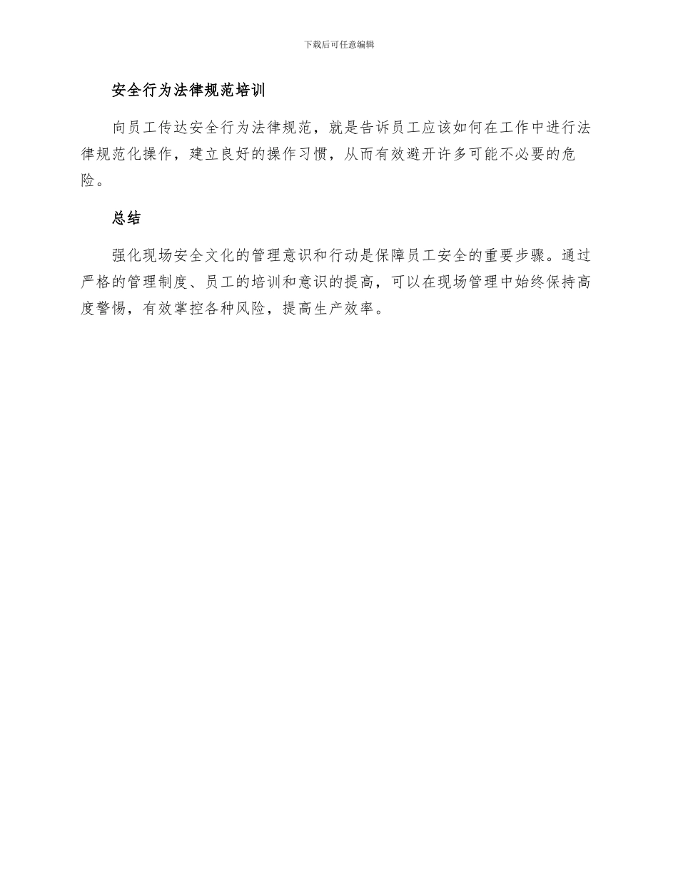 安全文化手册之强化现场管理_第3页