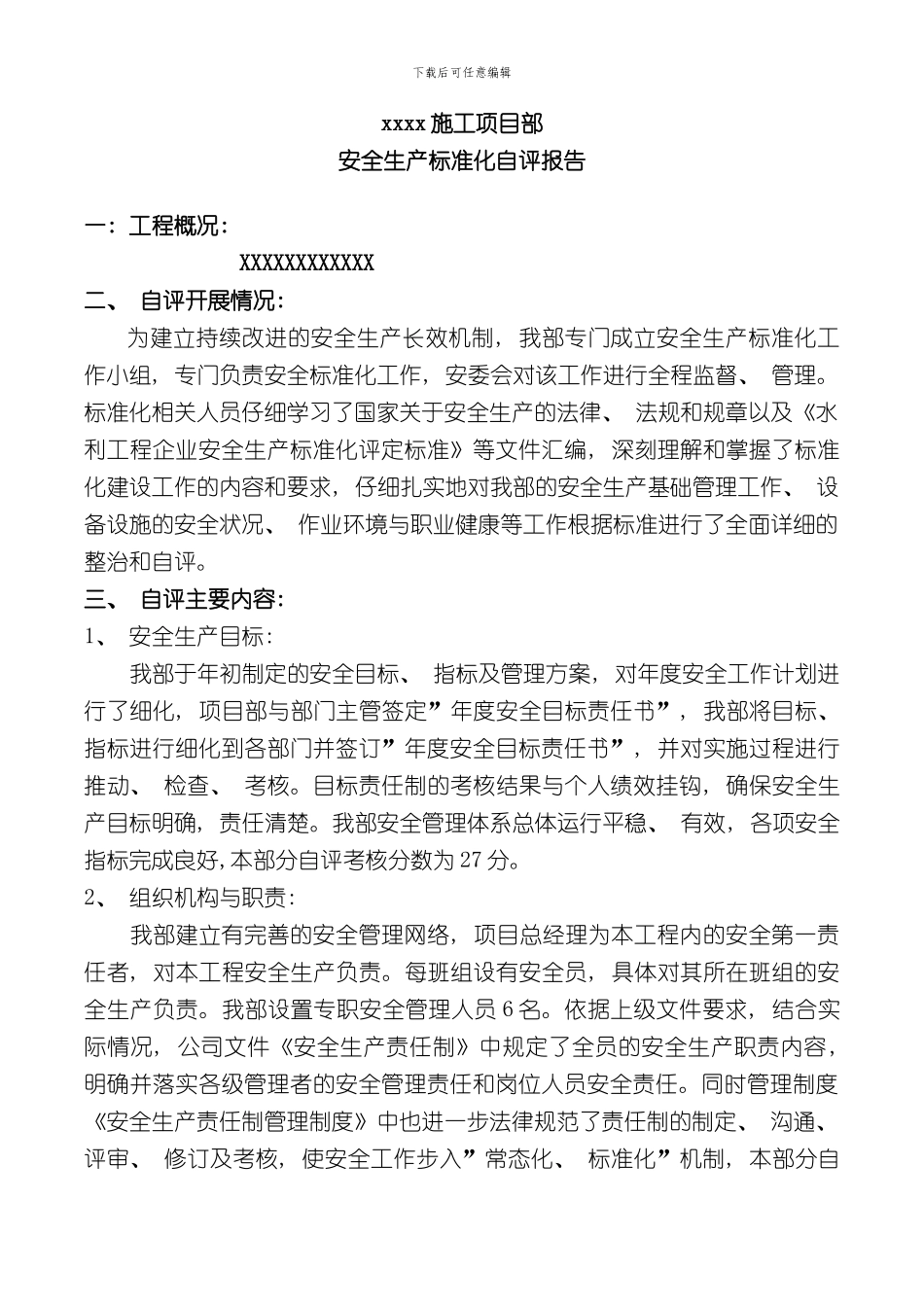 安全标准化自评报告完整版样本_第3页