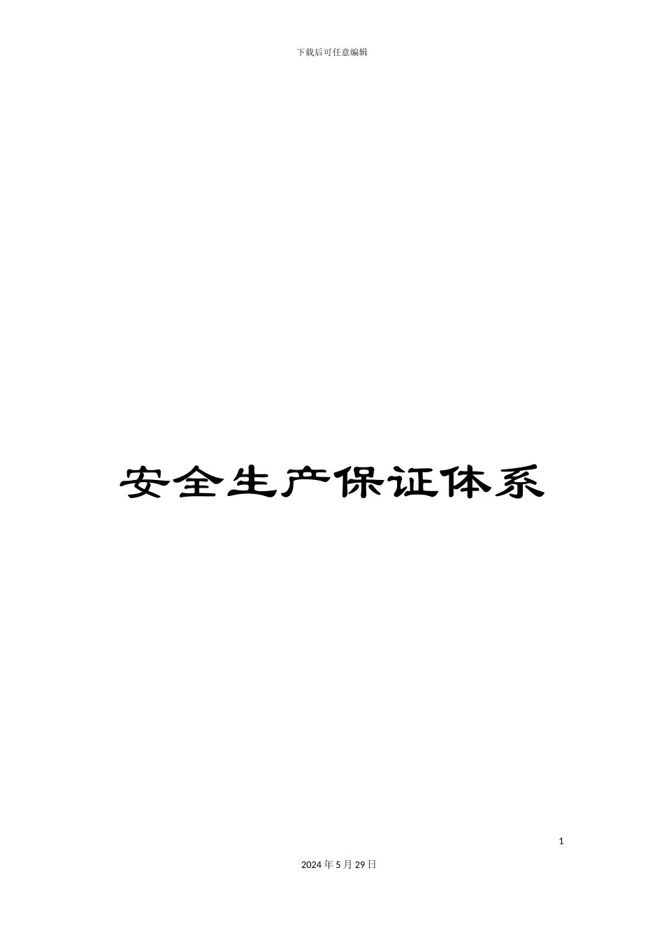 安全生产保证体系_第1页