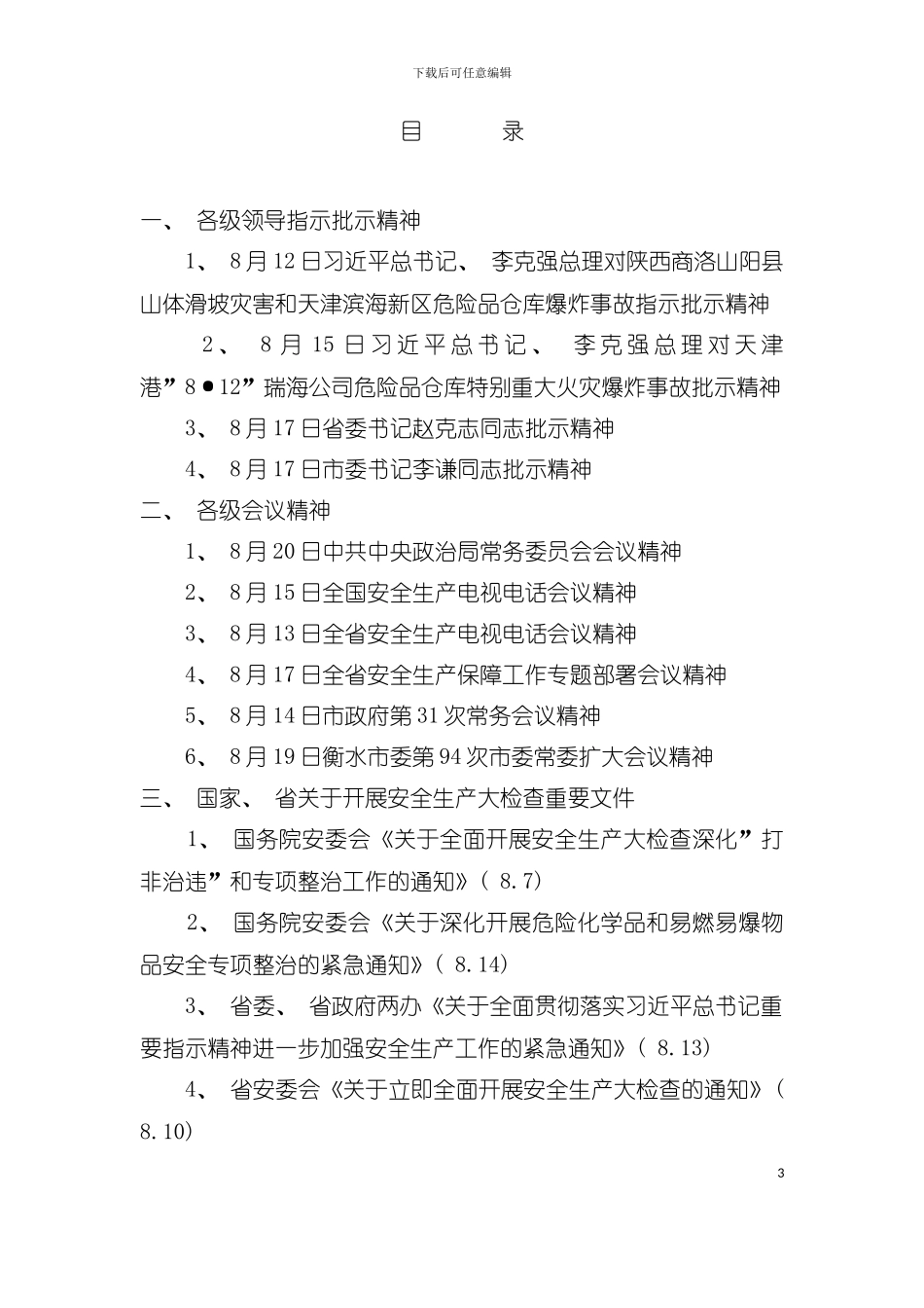 安全生产大检查活动手册一二部分综合模板_第3页