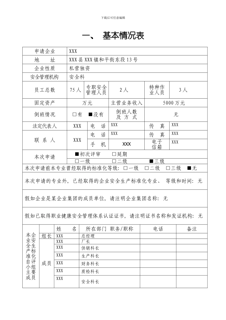 安全生产标准化自评报告样本_第3页