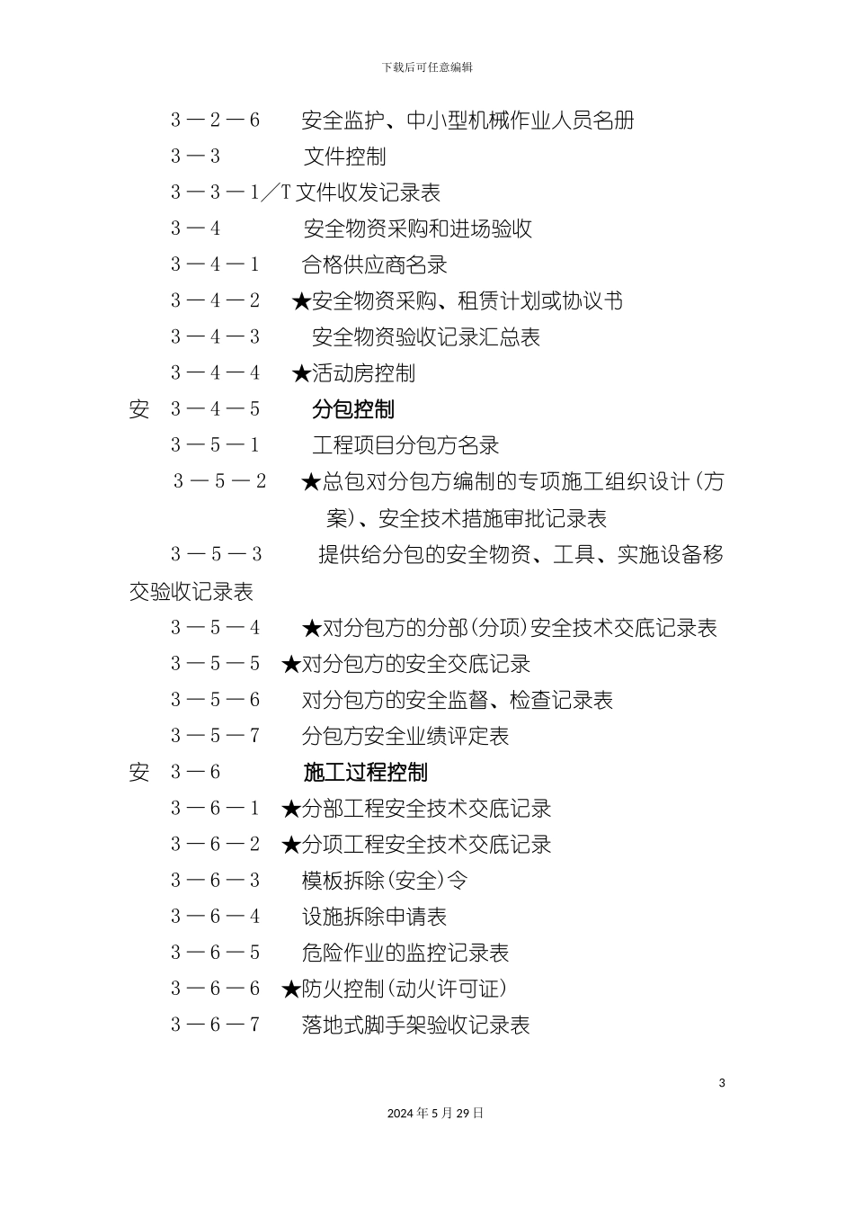 安全生产管理体系台帐_第3页