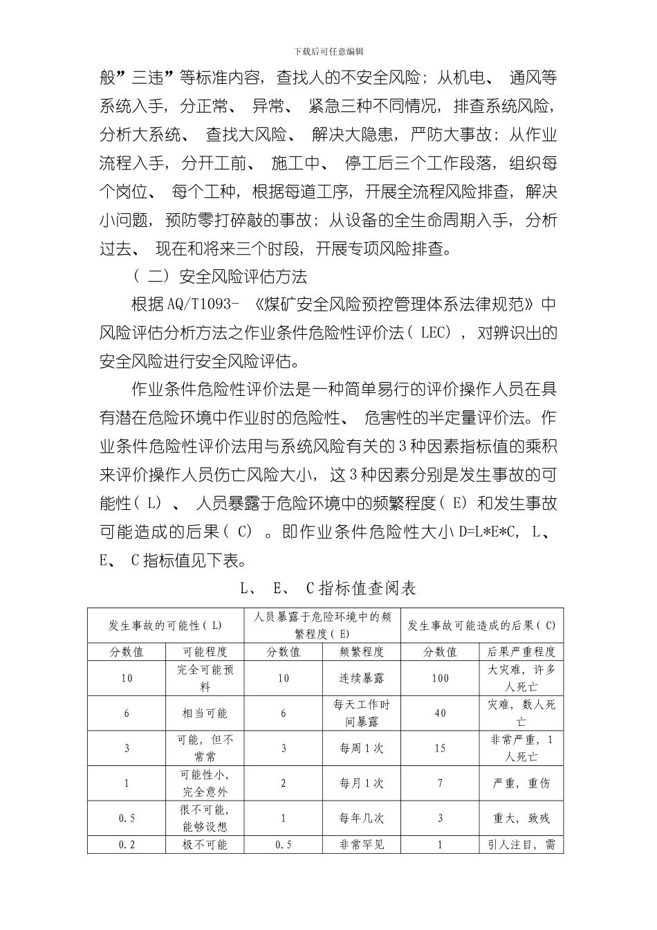 安全风险预控管理实施方案样本_第3页