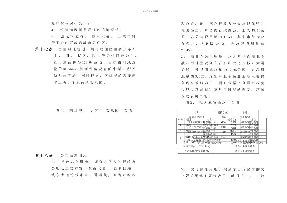 宜昌市东山片区控制性详细规划样本_第3页