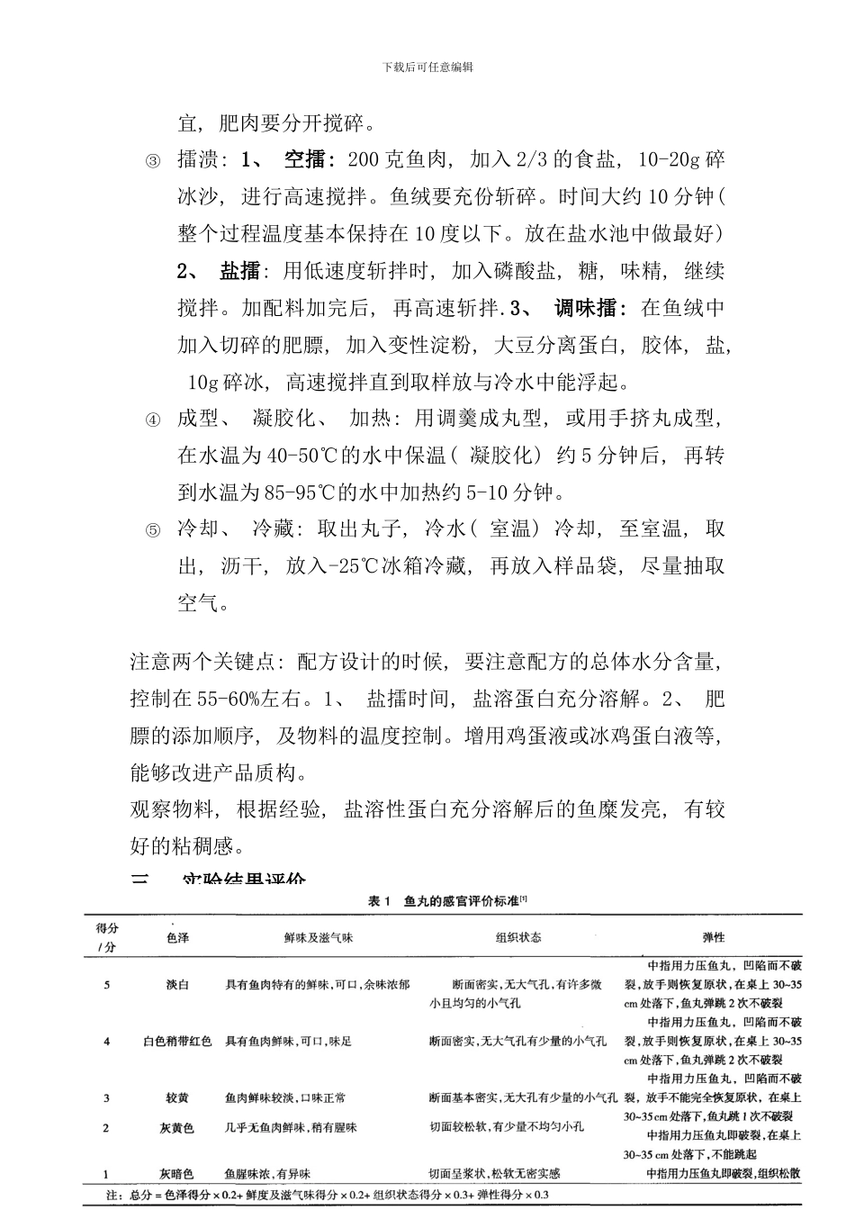 实训鱼丸加工工艺样本_第2页