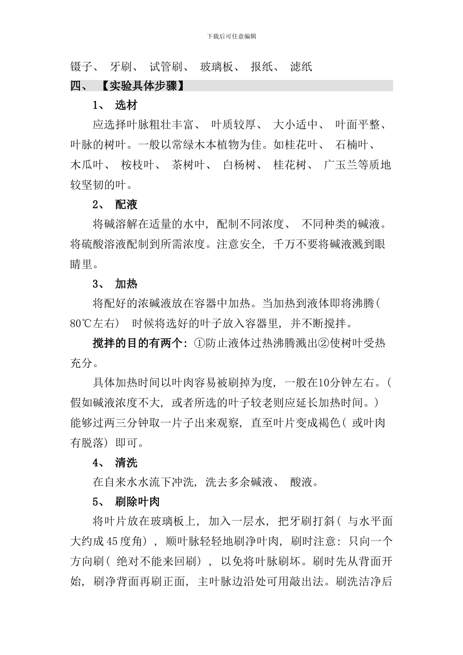 实验七叶脉书签设计方案终稿样本_第3页