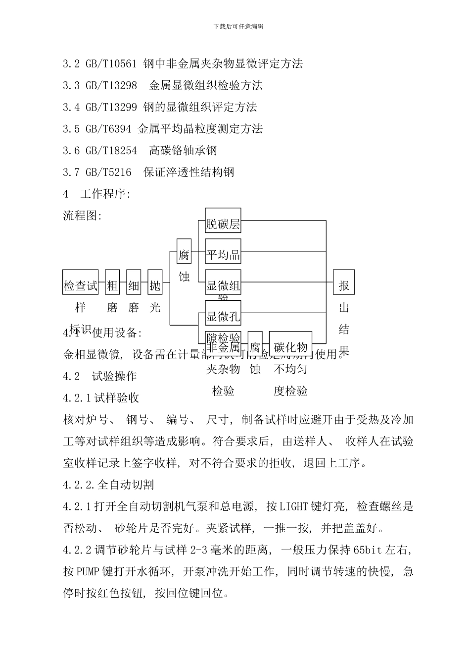 实验室检验试验规程金相检验试验规程样本_第3页