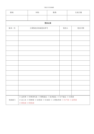 客户退货处理流程样本