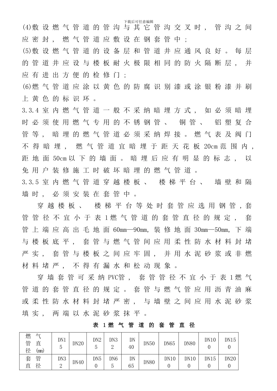 室内燃气管道安装与验收标准最新版样本_第3页