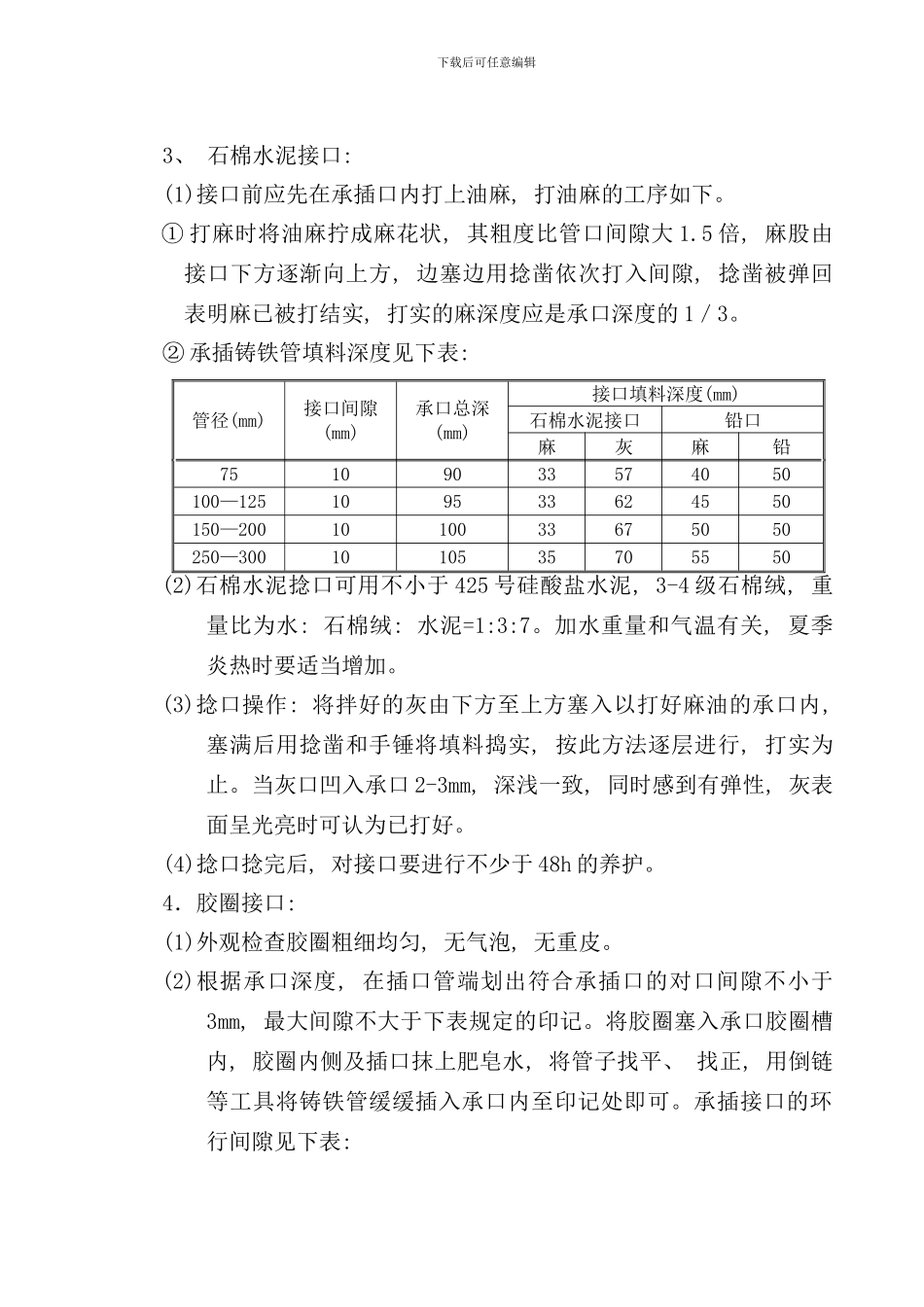 室外给排水管网安装工艺标准样本_第3页