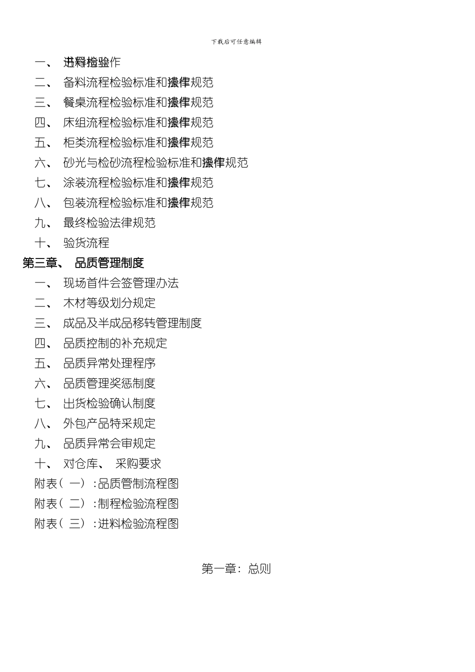 家具有限公司品管手册样本_第2页