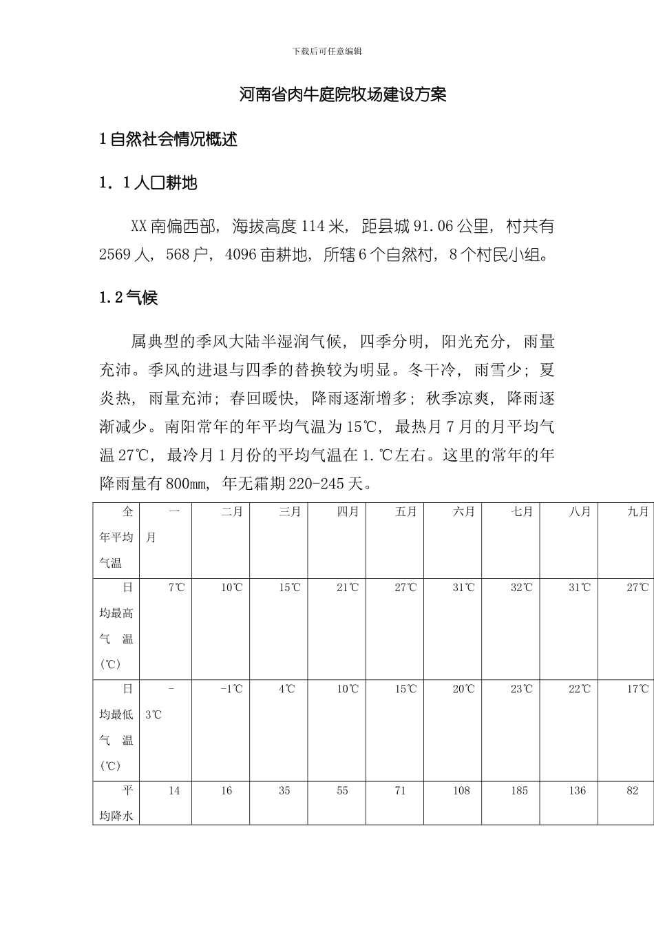 家庭牧场初步方案样本_第1页