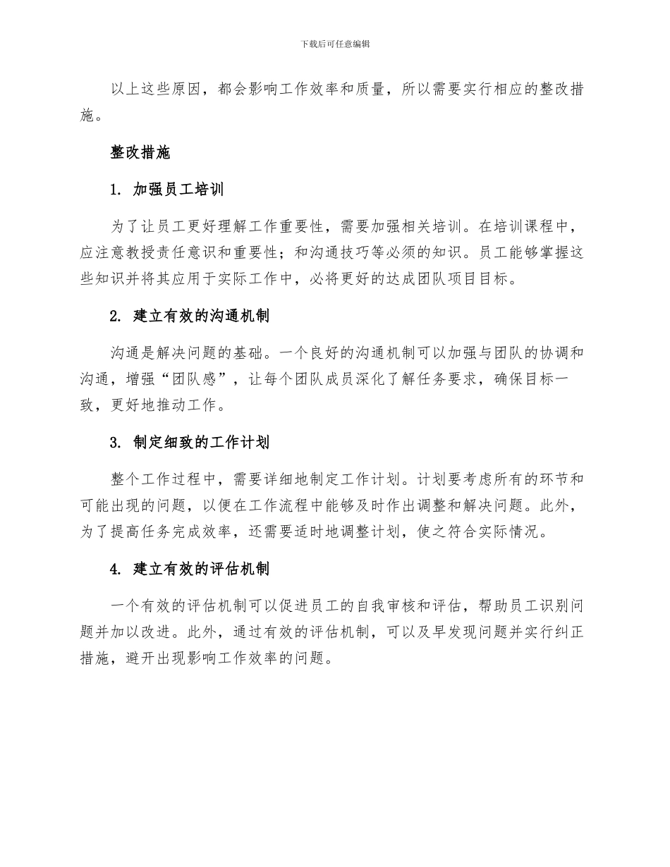 工作不实整改措施_第2页