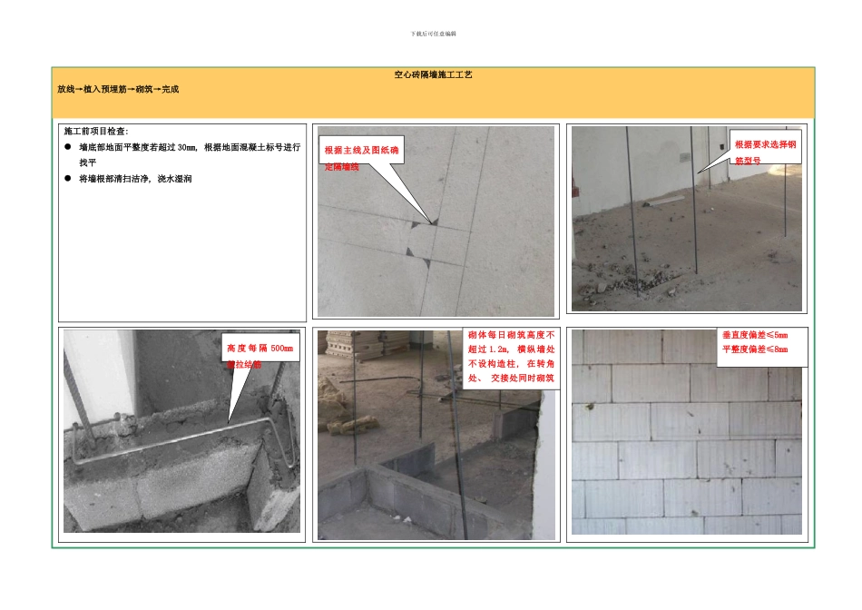 工艺图片空心砖隔墙样本_第1页