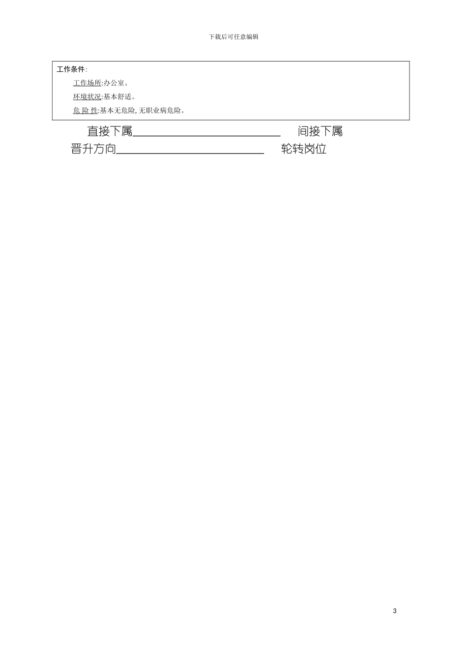 市场总监cmo岗位说明书编写范本模板_第3页