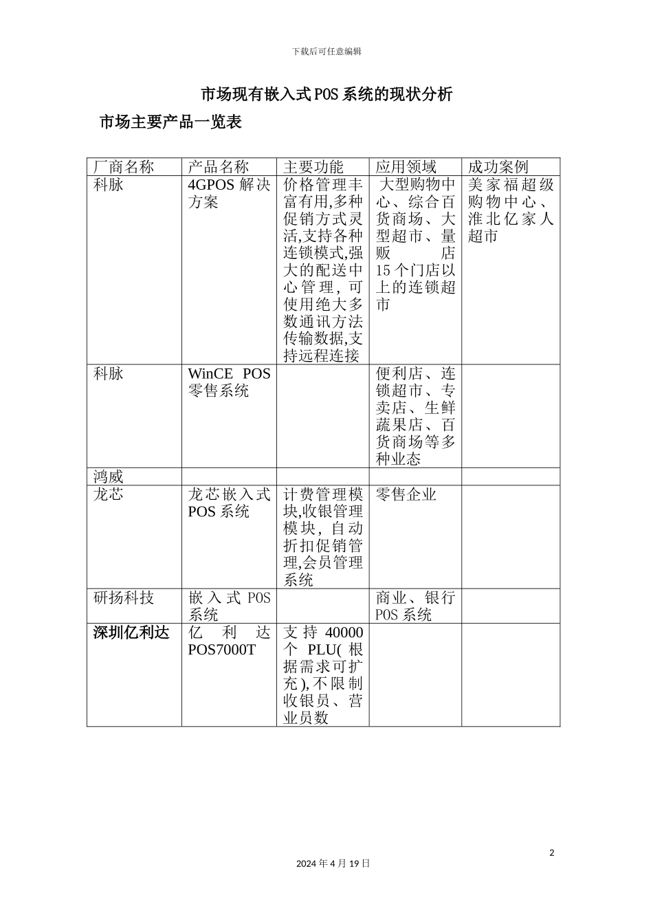 市场现有嵌入式营销系统解决方案_第2页