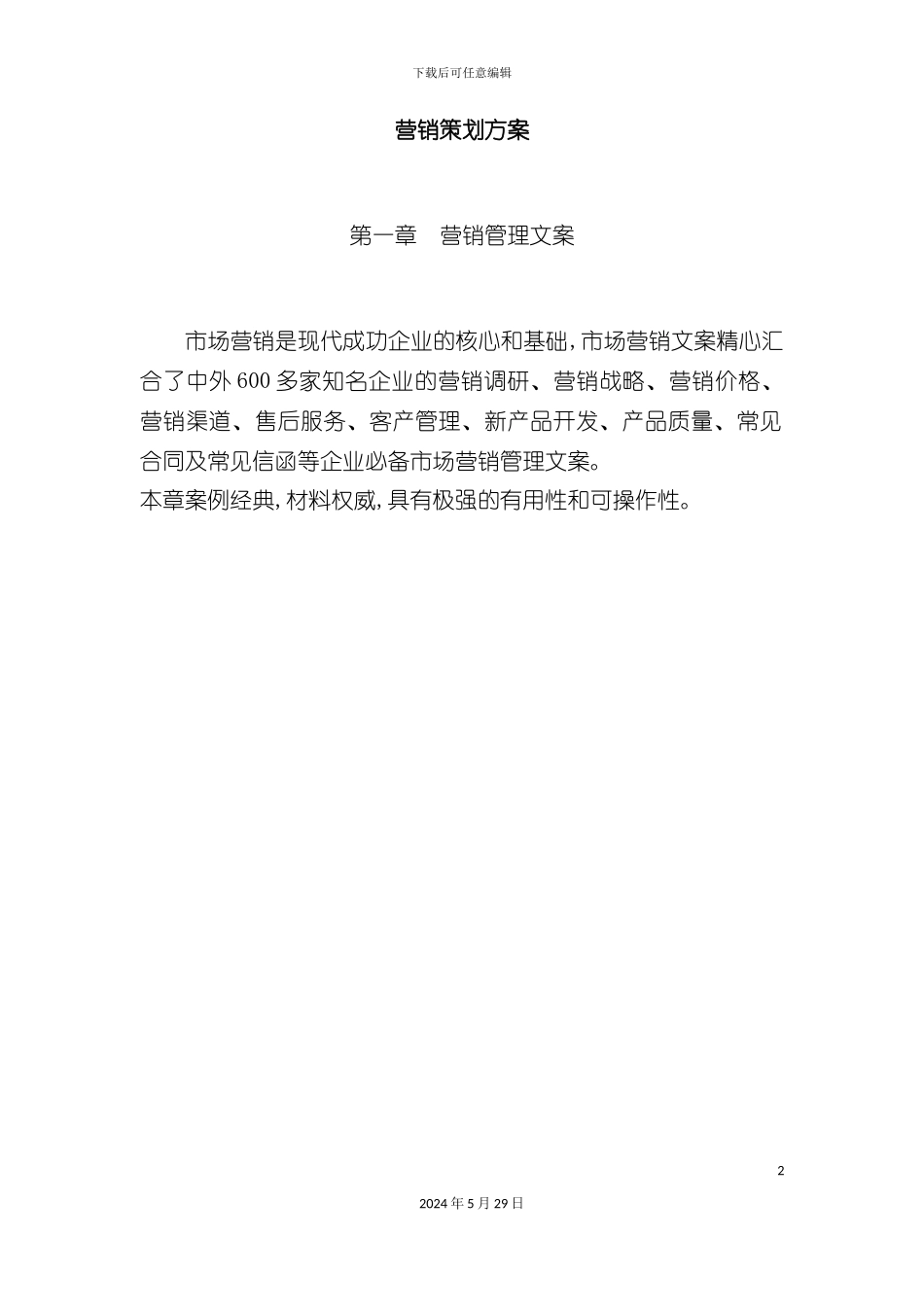 市场营销策划方案_第2页