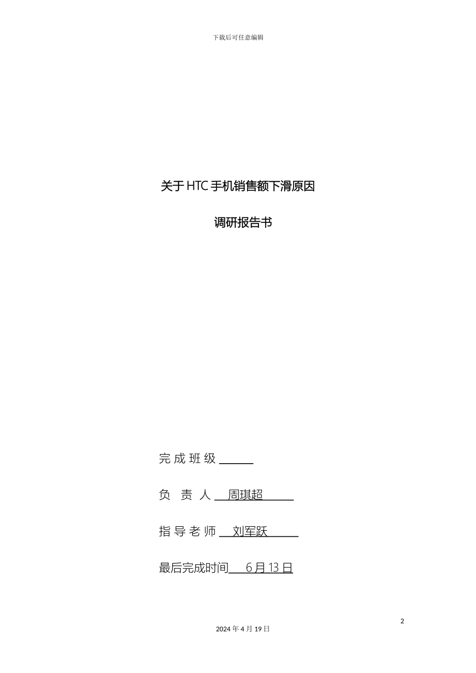 市场调研报告书_第2页