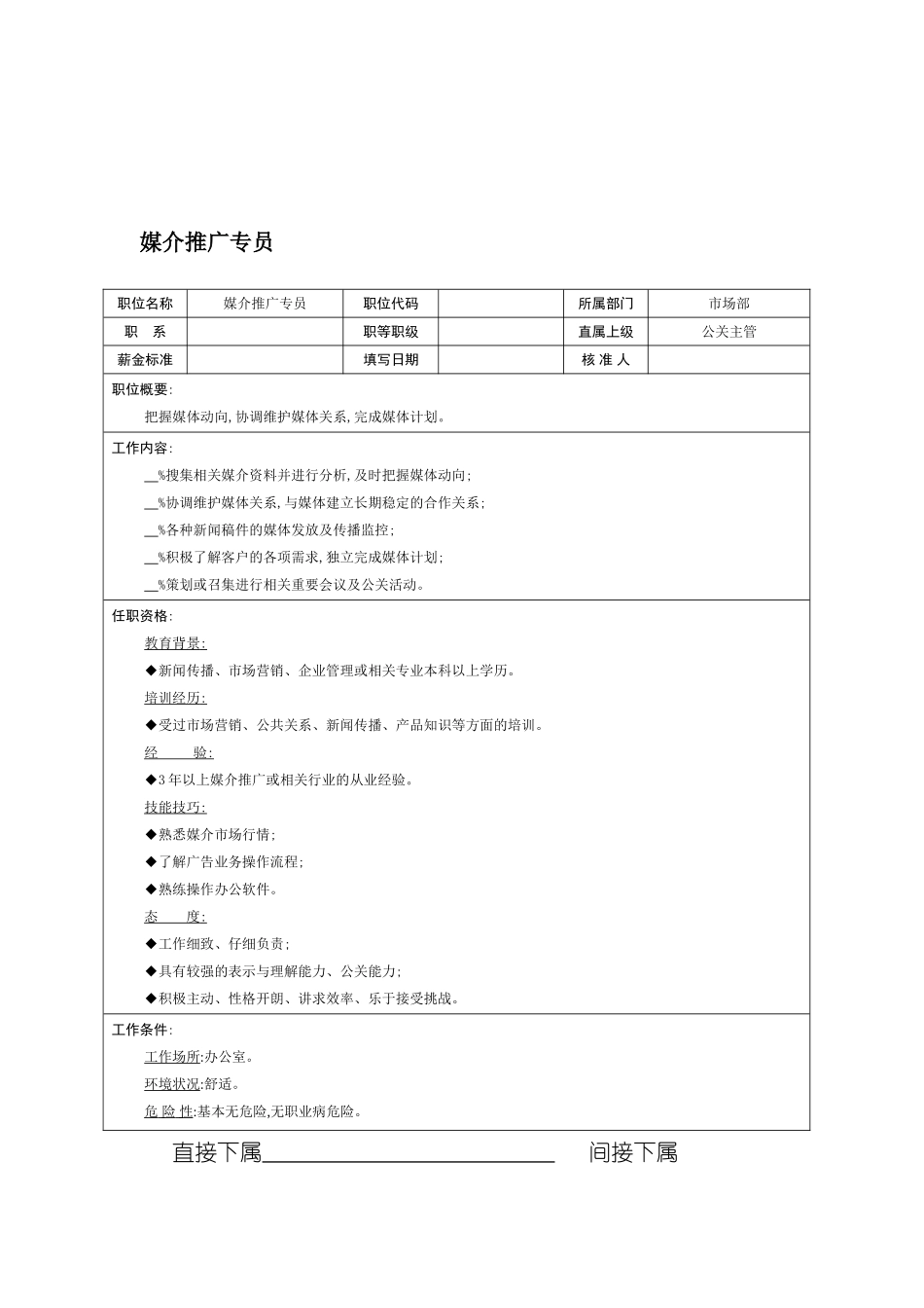 市场部媒介推广专员岗位职责_第2页