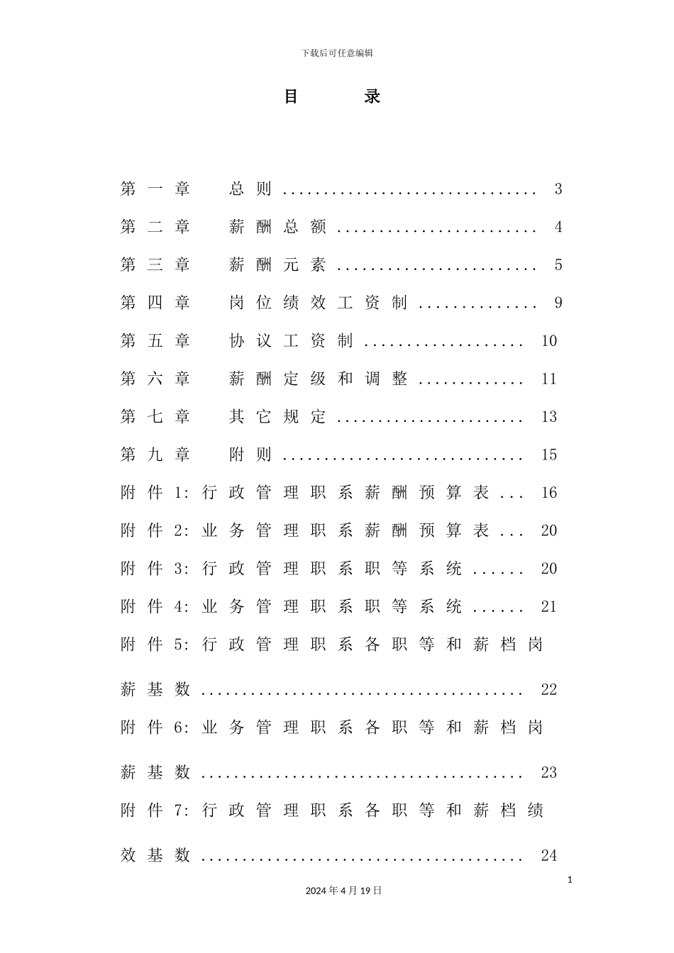 市城市建设发展公司薪酬管理制度_第3页
