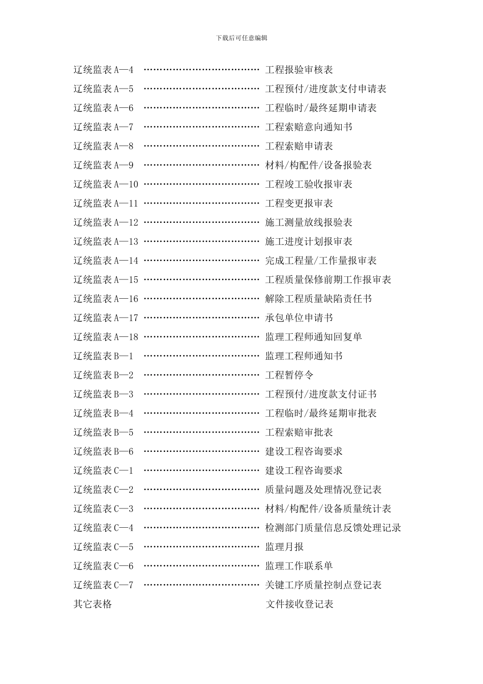 市政工程监理用表全样本_第2页
