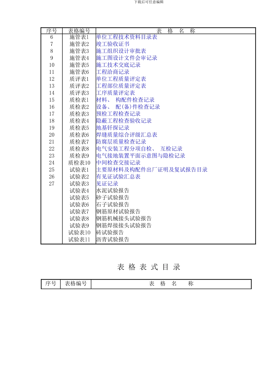市政工程资料表格样本_第2页