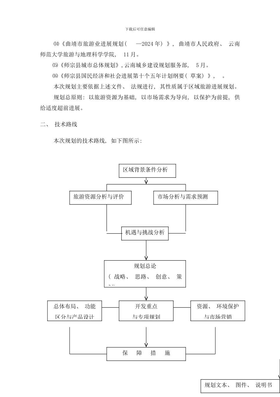 师宗县旅游发展总体规划样本_第2页