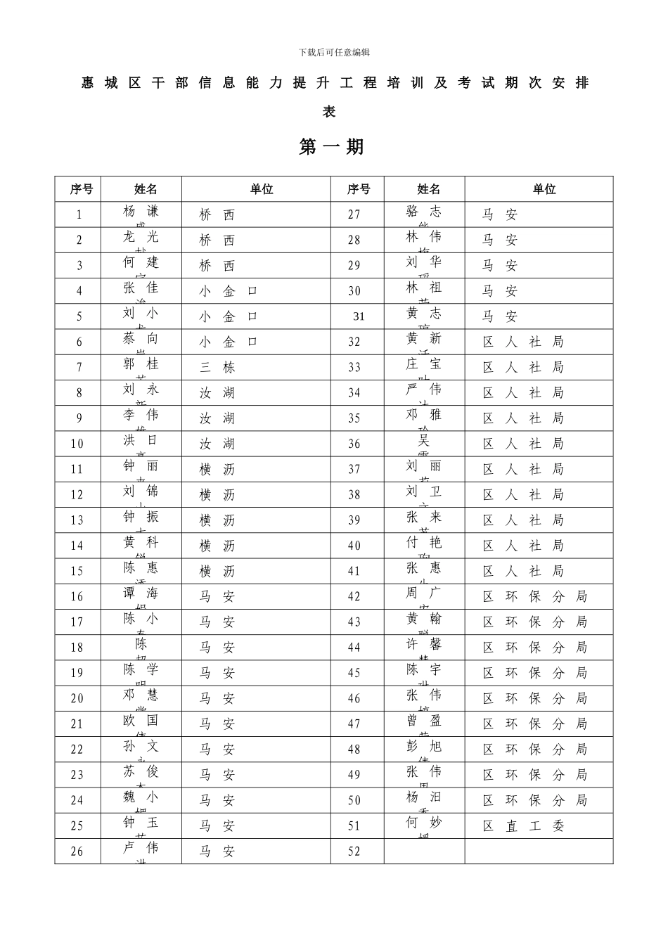 干部信息能力提升工程考试安排样本_第3页
