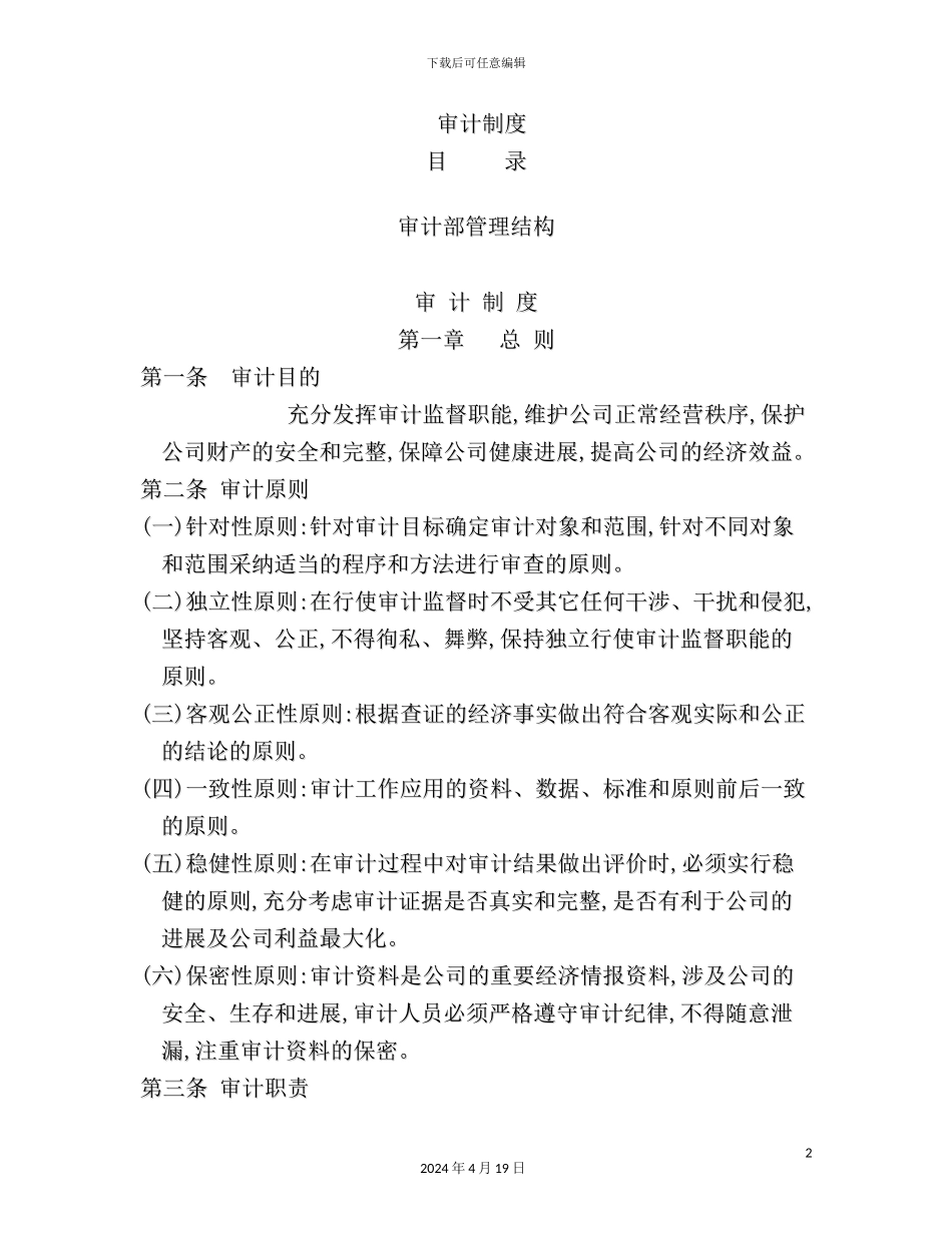 年集团审计管理制度_第2页