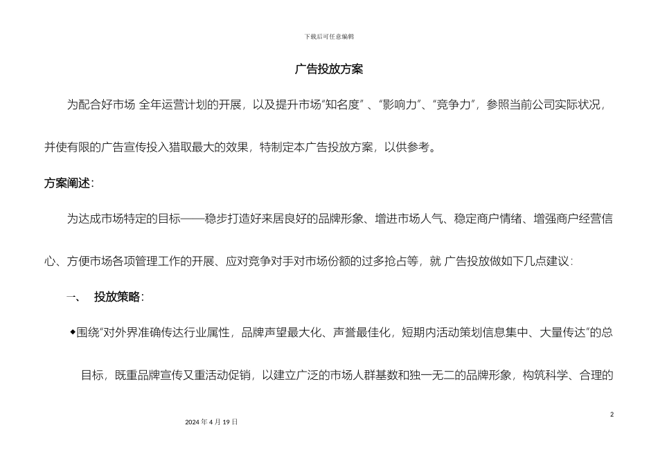 广告投放方案_第2页