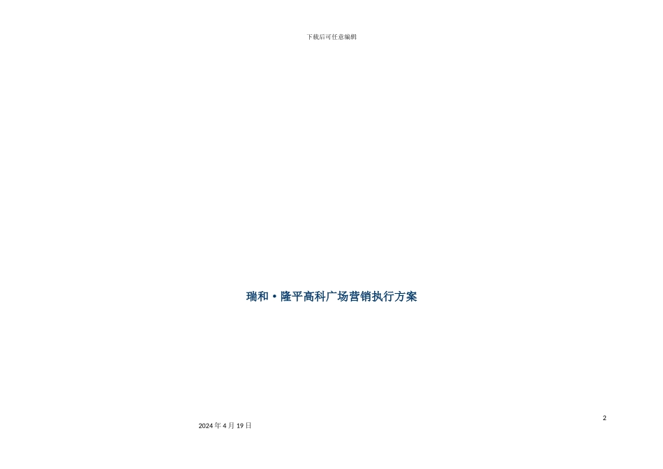 广场营销执行方案_第2页