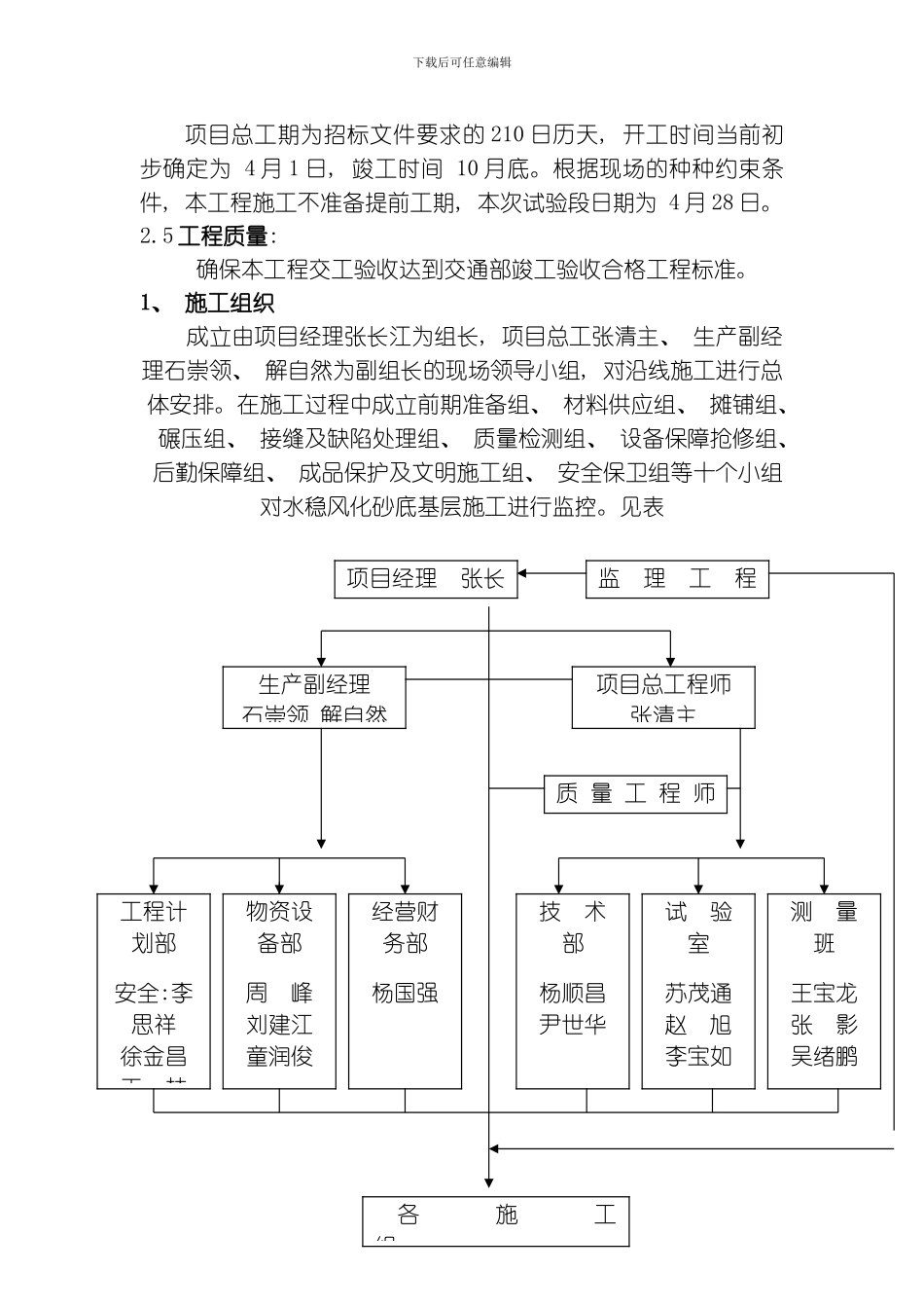 底基层水泥风化砂试验段施工方案模板_第3页