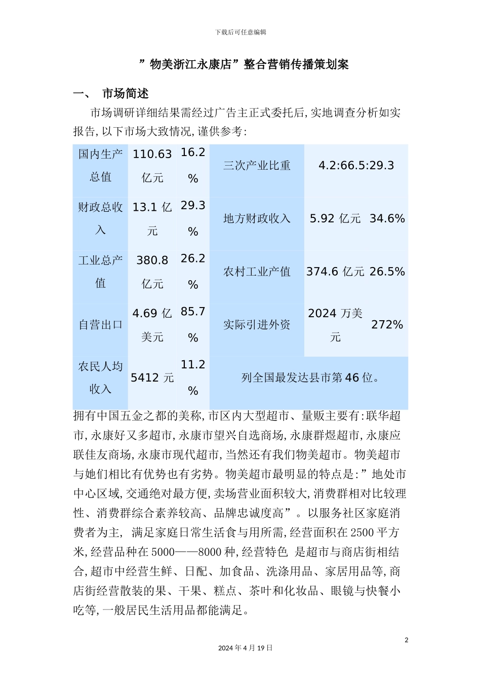 店整合营销传播策划案_第2页