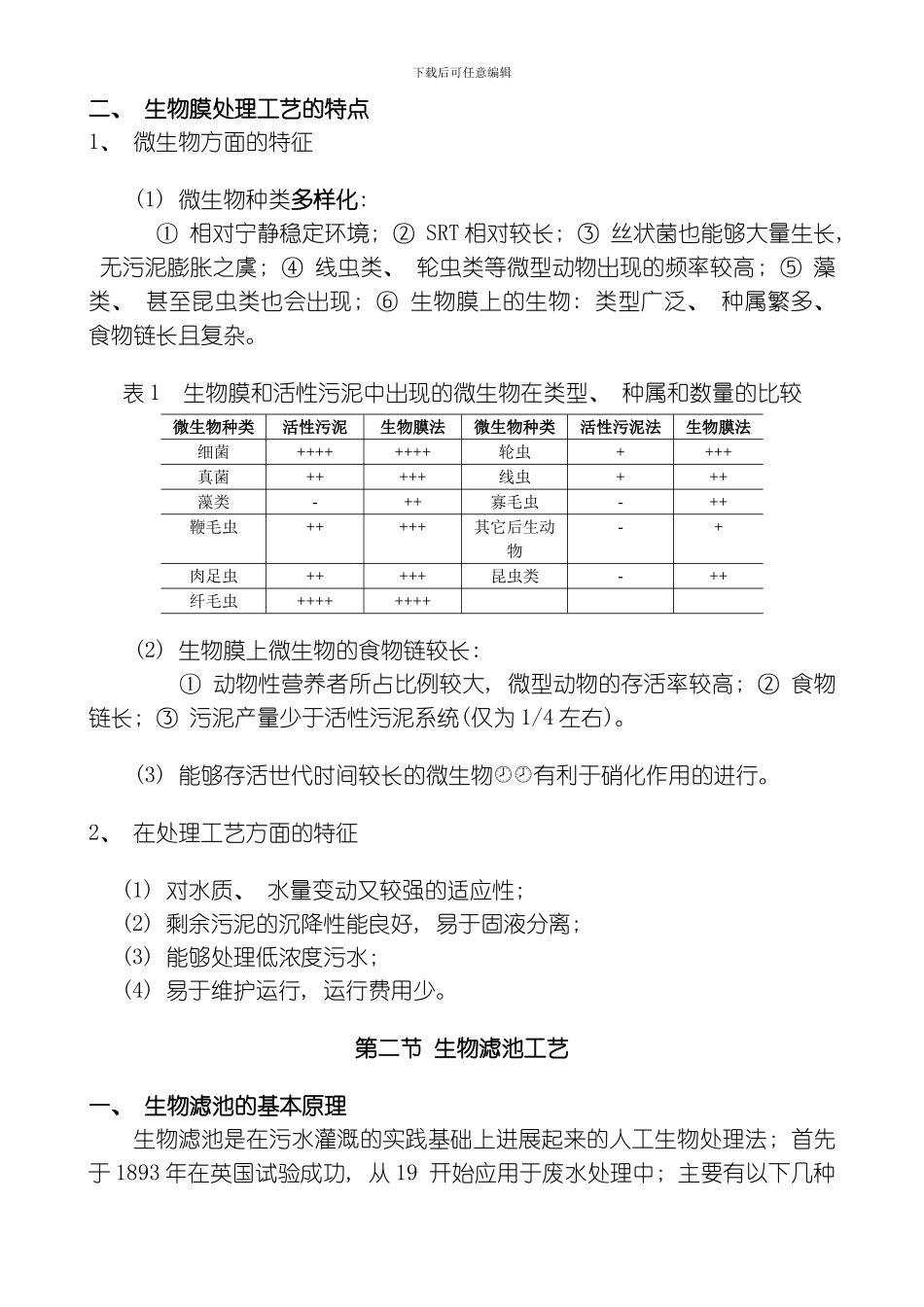 废水好氧生物处理工艺生物膜法模板_第3页