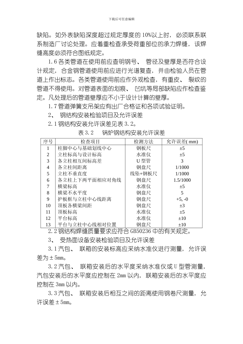 废热锅炉检验和试验方案模板_第3页