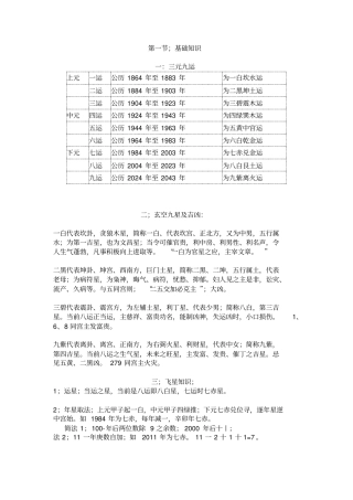 玄空飞星风水基础