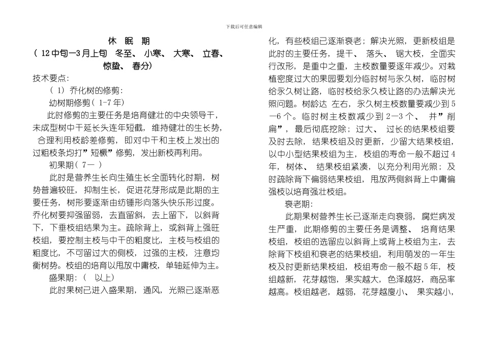 延川县季节性果园管理技术手册模板_第1页