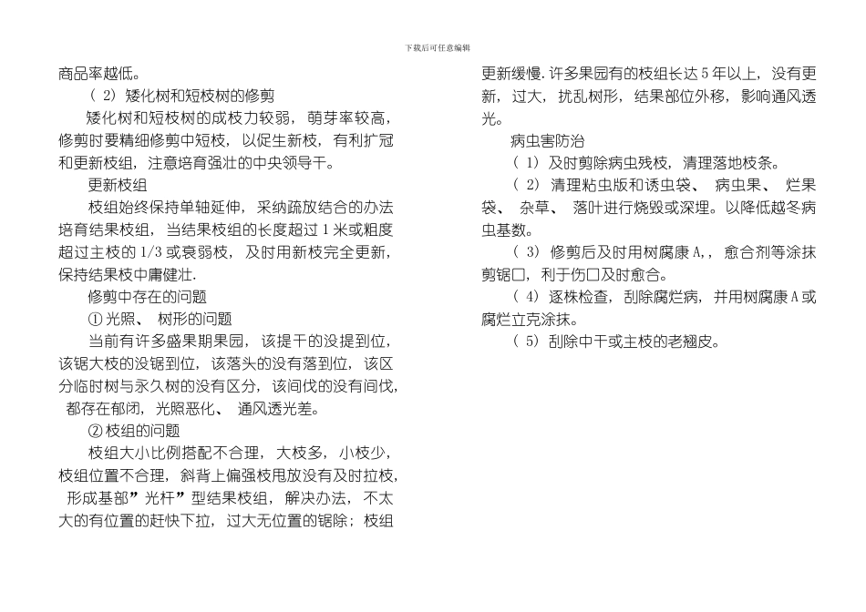 延川县季节性果园管理技术手册模板_第2页