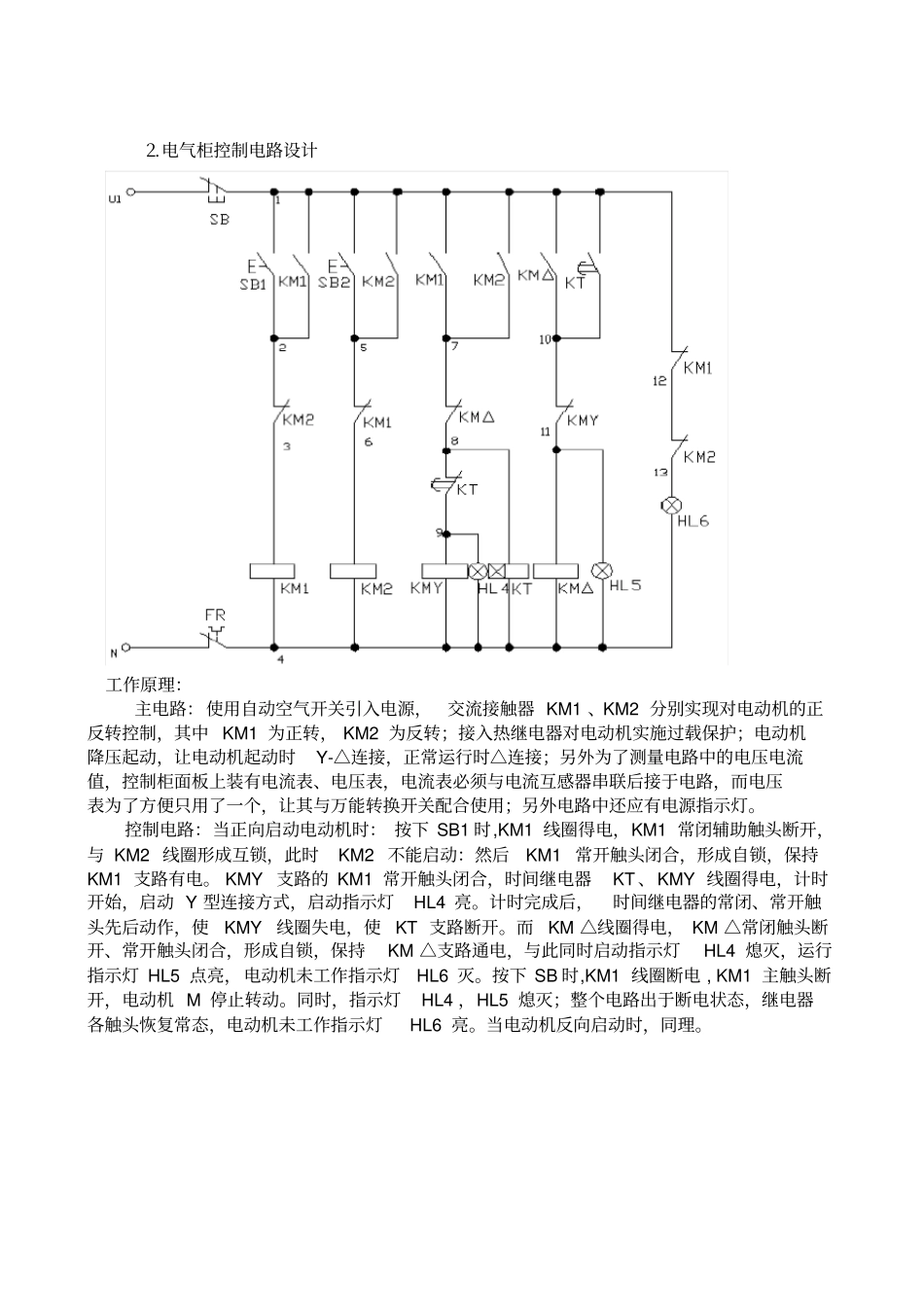 玉米粉碎机电气控制柜的制作设计说明书_第2页