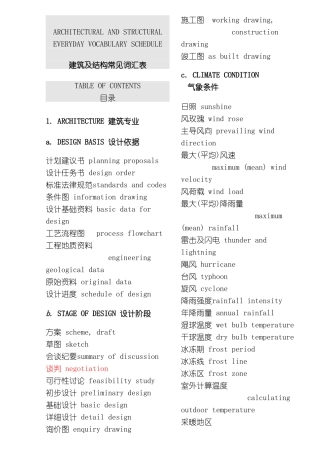 建筑字典专业资料模板