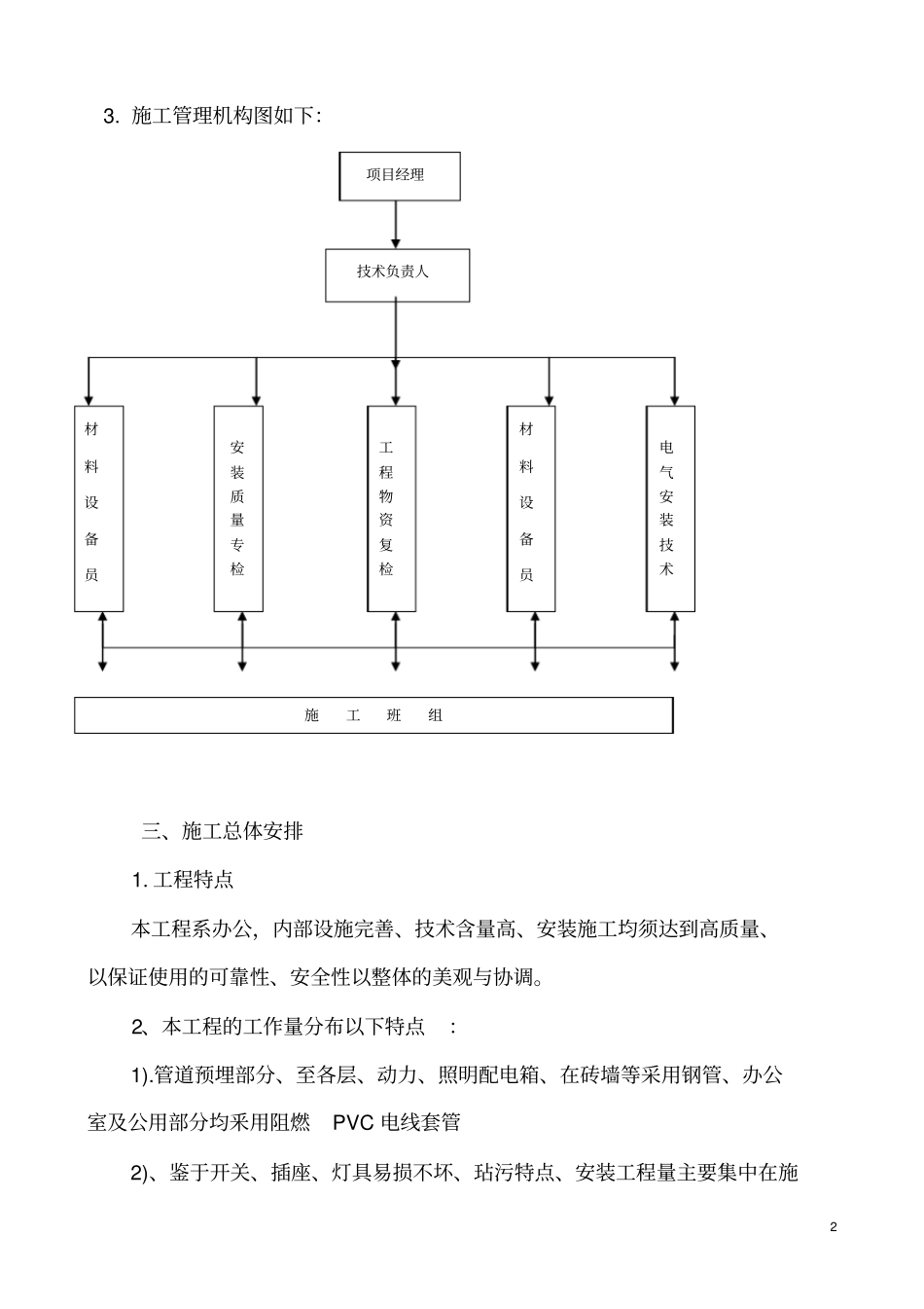 王皮闸建筑电气施工组织设计资料_第2页
