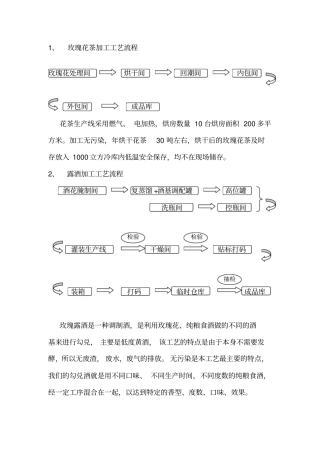 玫瑰花茶加工工艺流程